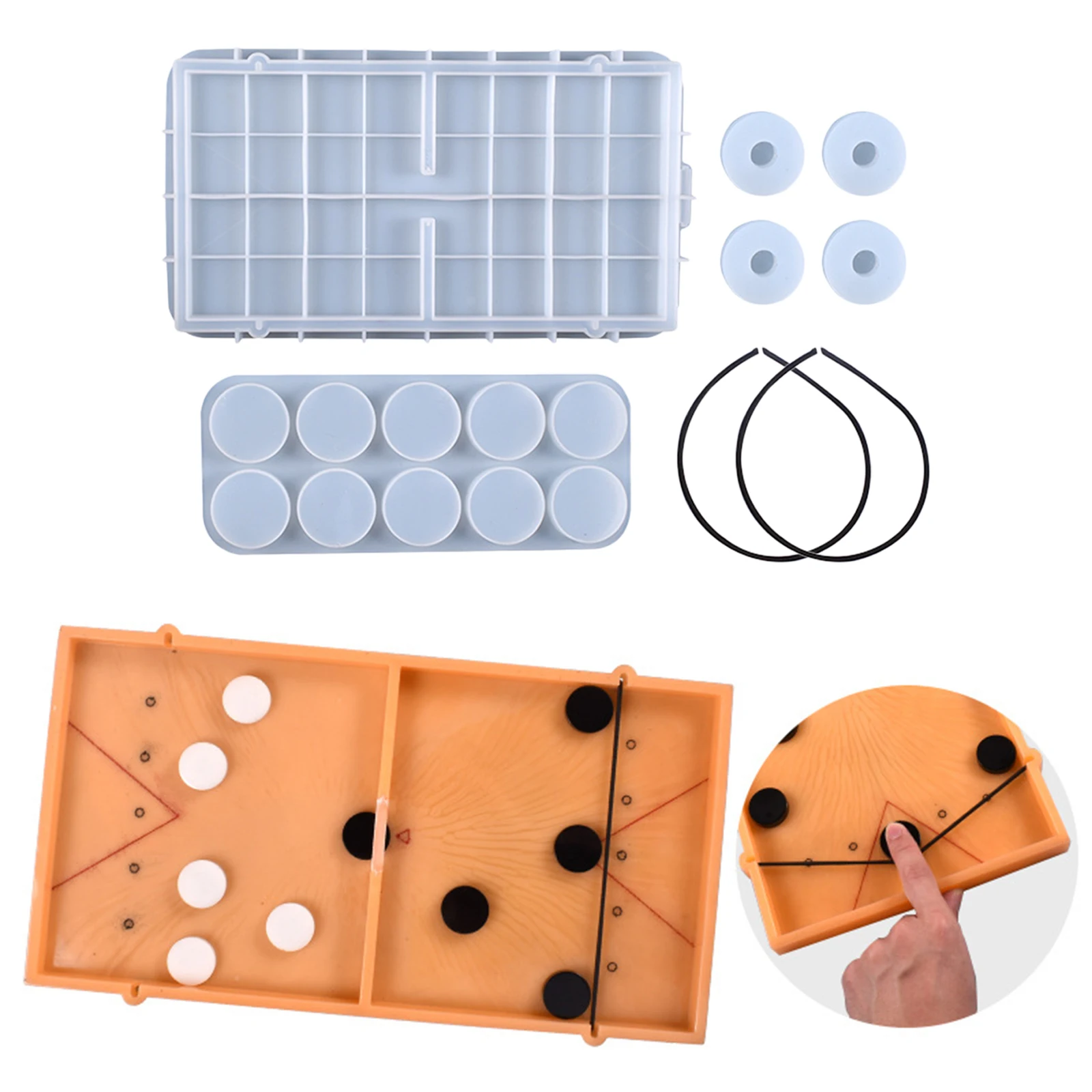 

Строп Puck Game формочка в виде шахматных фигур 3D, форма для изготовления кристаллов своими руками