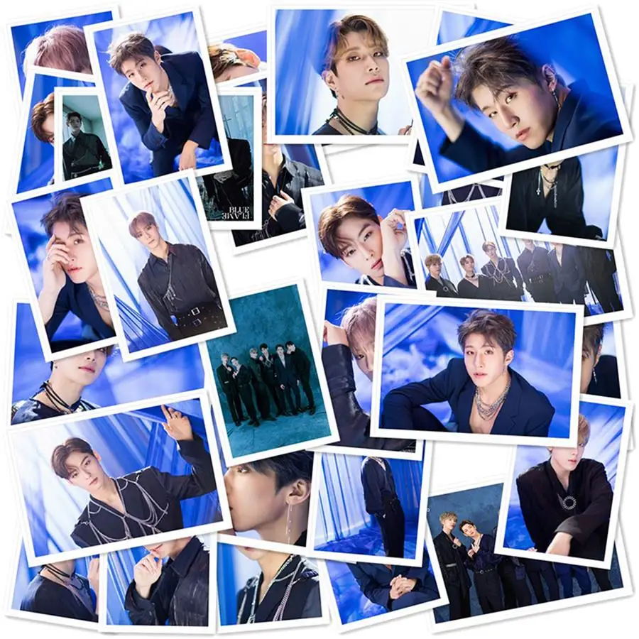 Astro голубого пламени Бумага ЛОМО карта с фотографией MJ Jin Полароид HD Фотокарта Kpop