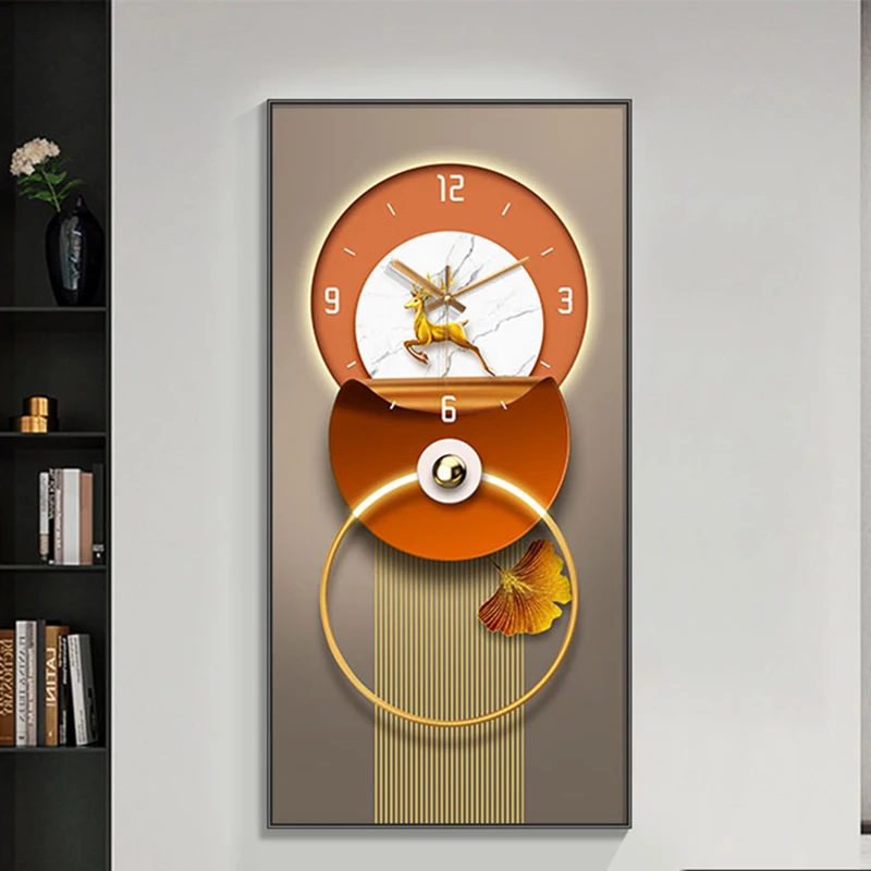 

Rectangle Wall Clock Modern Design Minimalist Nordic Wall Clock Industrial Style Decoration Zegar Scienny Room Decor HX50NU