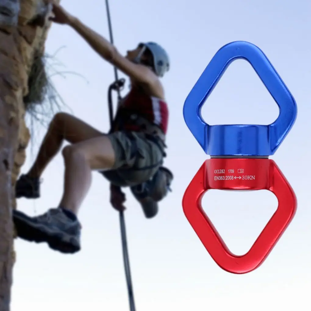 360 Degree Swivel Rope Connector Gear Mountaineering Aerial Spinning Hoop Supplies Outdoor Sports Climbing Hardware Accessories | Спорт и