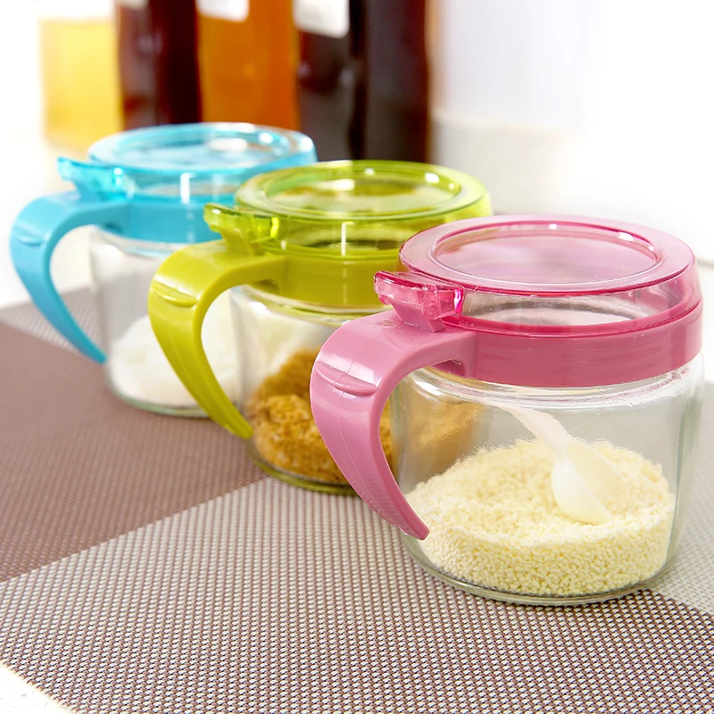 

Kitchenware Seasoning Box Set Glass Seasoning Jar Seasoning Box Seasoning Bottle Salt Jar Sugar Jar Seasoning Jar