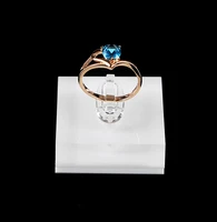 white acrylic crystal square ring display stand ring holder ring organizer ring case jewellery jewelry tray