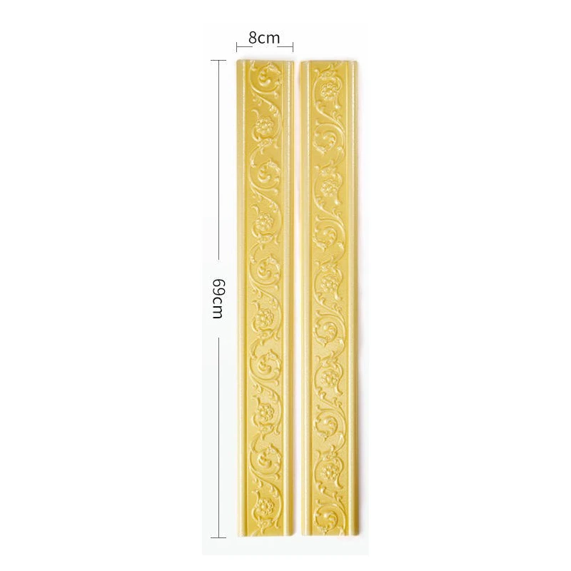 

3D Foam Wall Stickers Waist Line Waterproof Border Self-adhesive Corner DIY Wall Edge Strip Decor Wall Sticker Home Decorations