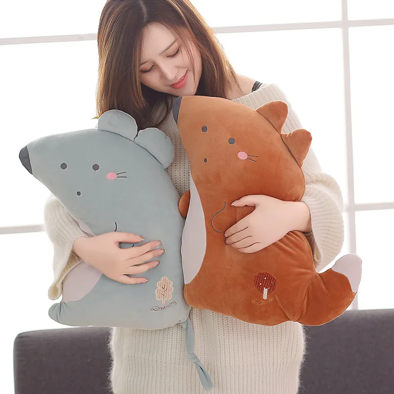 40 см искусственная игрушка милая и мягкая Милая животная мышь лиса ежик милый