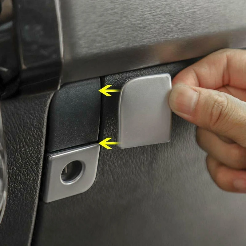 

AU04 -Co-Pilot Passenger Storage Switch Cover Trim for Toyota 4Runner 2010-2019 Silver