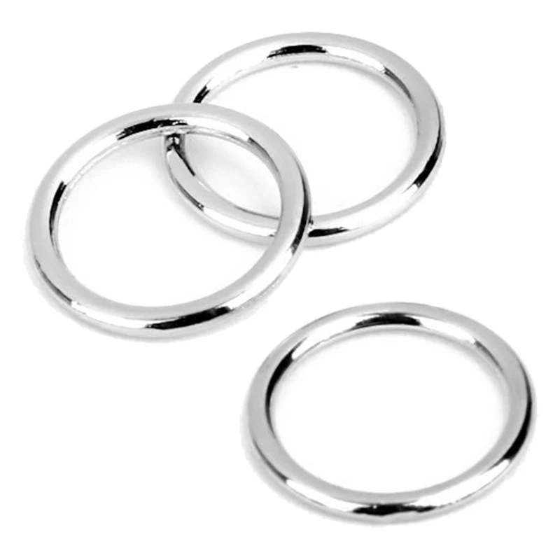 Круглая кольцевая Пряжка бюстгальтера в железе для шитья 10 мм Лот из 100 штук