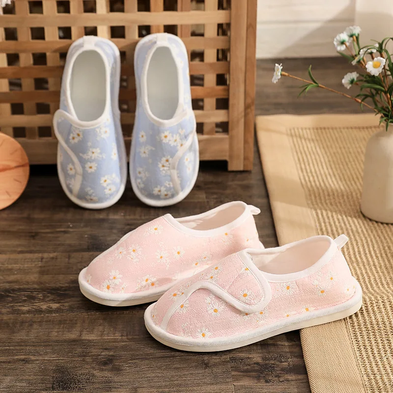 

Bets diabetic slippers for women Spring Autumn Breathable soft Hook & Loop Women slippers Indoor and outdoor casual shoes