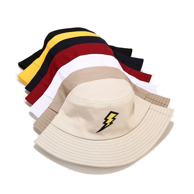 

CIVI Bucket Hat for Women Men Spring Summer Hipster Lightning Labeling Men's Fisherman Hat Leisure Unisex Panama Bob Hat Gift