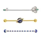 Серьги-штанги из хирургической стали, 1,6 мм, 14 г