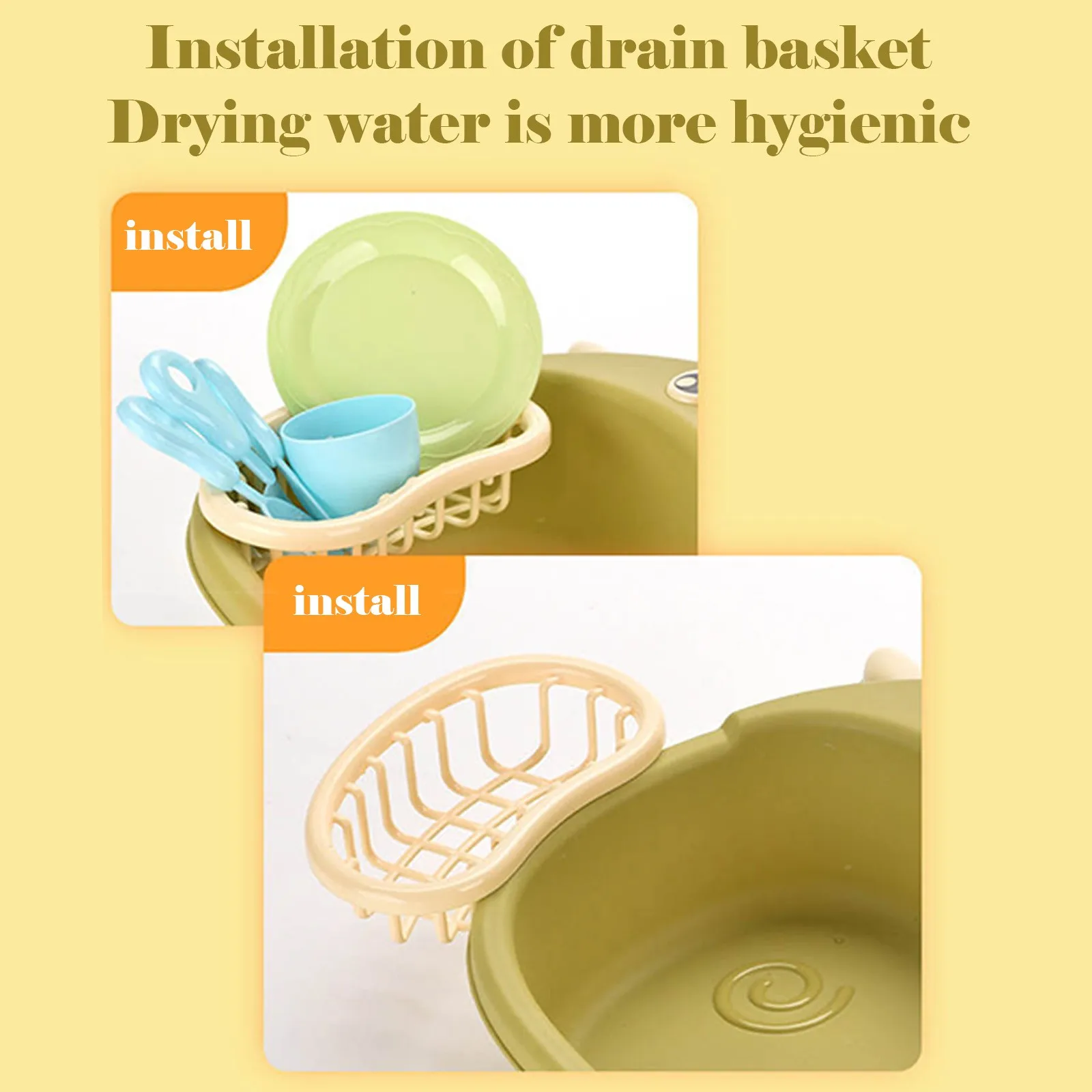 

Children Toy 16 PCS Kitchen Sink Toys with Running Water Educational Birthday Gifts for Girls and Boys Kitchen Toys Cooking