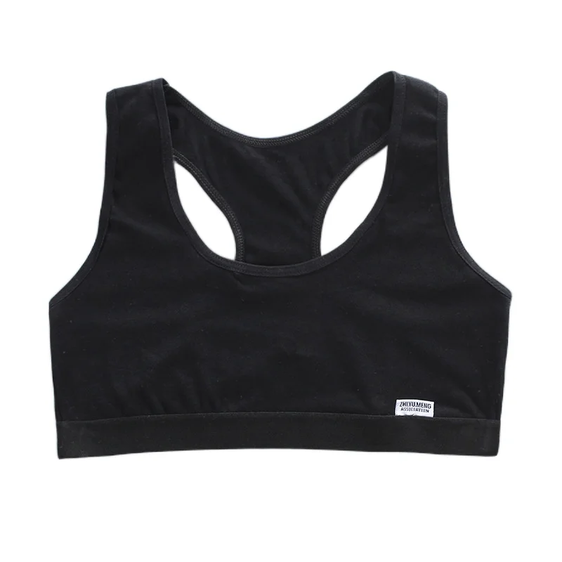

2pcs Bra for Girls Teen Tops Underwear Vest Racerback Sport Training Bras Tube Crop Layered Puberty Clothing 8-15Y14 12 Undies 9