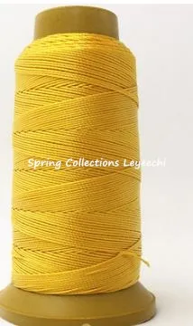 gold yellow 3 шт. 210D/12, 1 мм высокопрочная скрепленная нейлоновая швейная нить 200 м/катушка для обивки на открытом воздухе рынок Leyeechi драпировка - Цвет: gold yellow