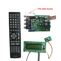with FM display HiFi инфракрасные наушники с дистанционным управлением микрофоном управление Регулировочная доска усилитель преамп доска вход выбор тон доска с дисплеем T0914 - Цвет: with FM display