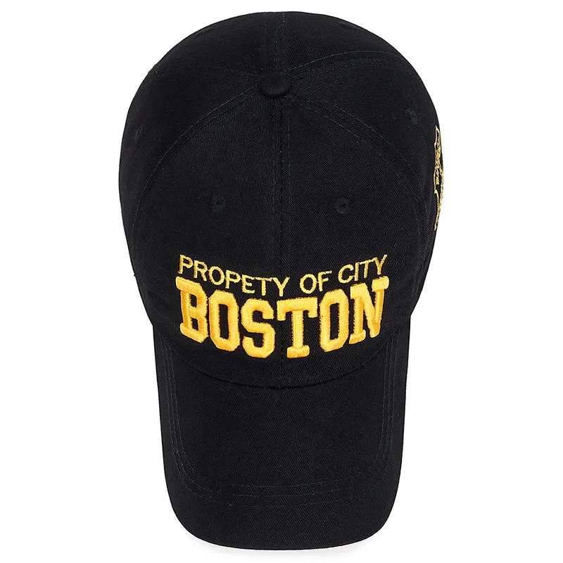 Бейсболка с вышивкой BOSTON модная кепка в стиле хип-хоп для мужчин и женщин