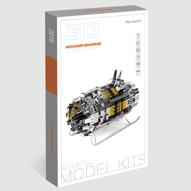 Microworld новая модель силового двигателя Модель машины DIY лазерная резка