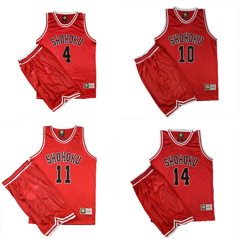 

Anime Slam Dunk Shohoku Jersey Uniform ANZAI Akagi KOGURE MIYAGI SAKURAGI RUKAWA MITSUI Vest Basketball Jersey Cosplay Set Tank