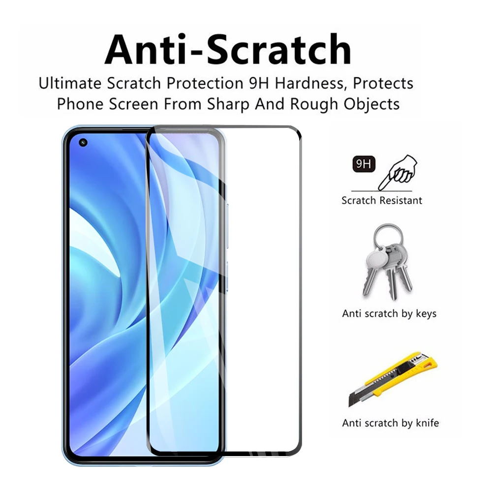 Для Xiaomi 11 Lite 4G 5G 2 шт. сенсорный экран Стекло протектор для lite xiomi11 Защитная пленка