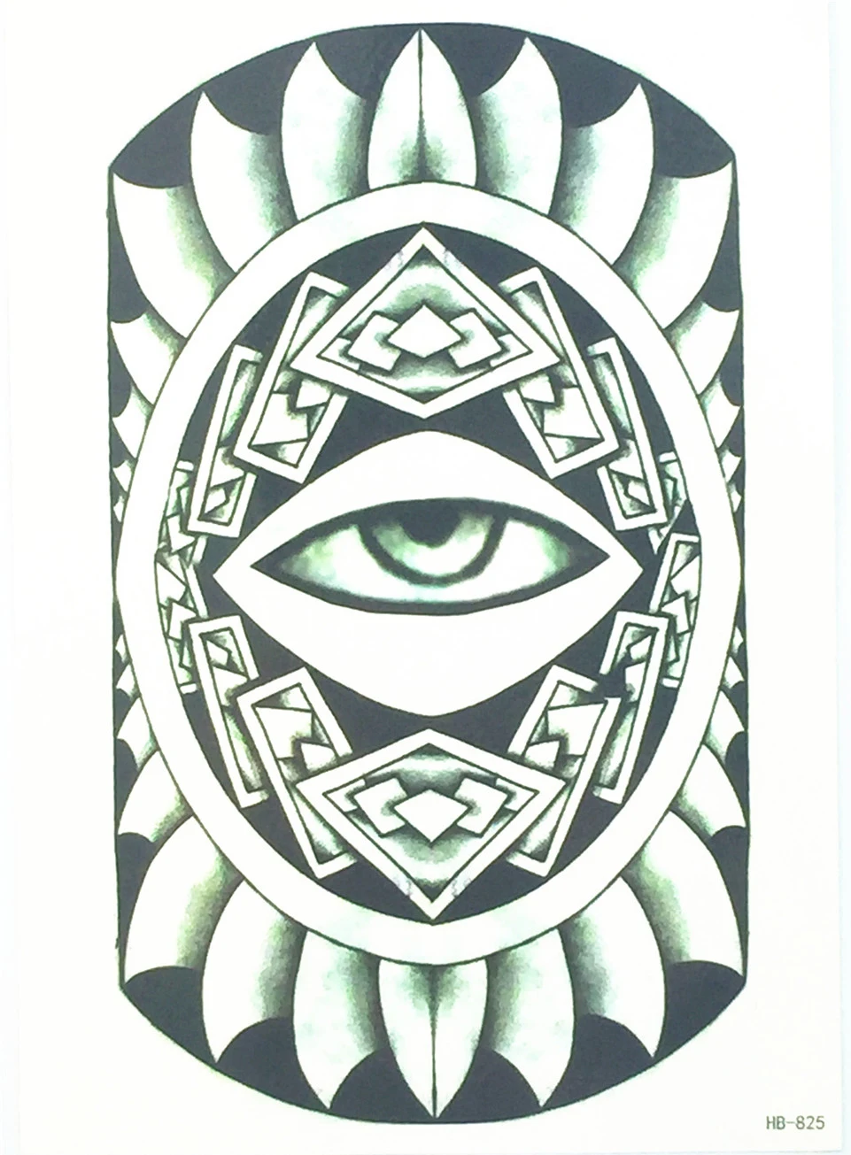 Модные черно-белые глаза крутые и красивые сексуальные водостойкие временные