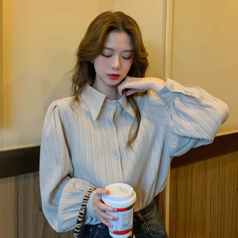 Соляная рубашка женская дизайнерская нишевая весна осень 2021 Новый