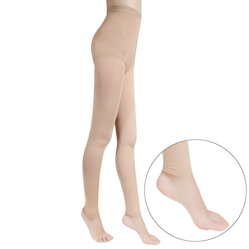 Beige Ankle-Pants 2L IDEALSLIM 23-32mmHg медицинские компрессионные чулки женские колготки с открытым носком для варикозного расширения вен - Цвет: Beige Ankle-Pants 2L