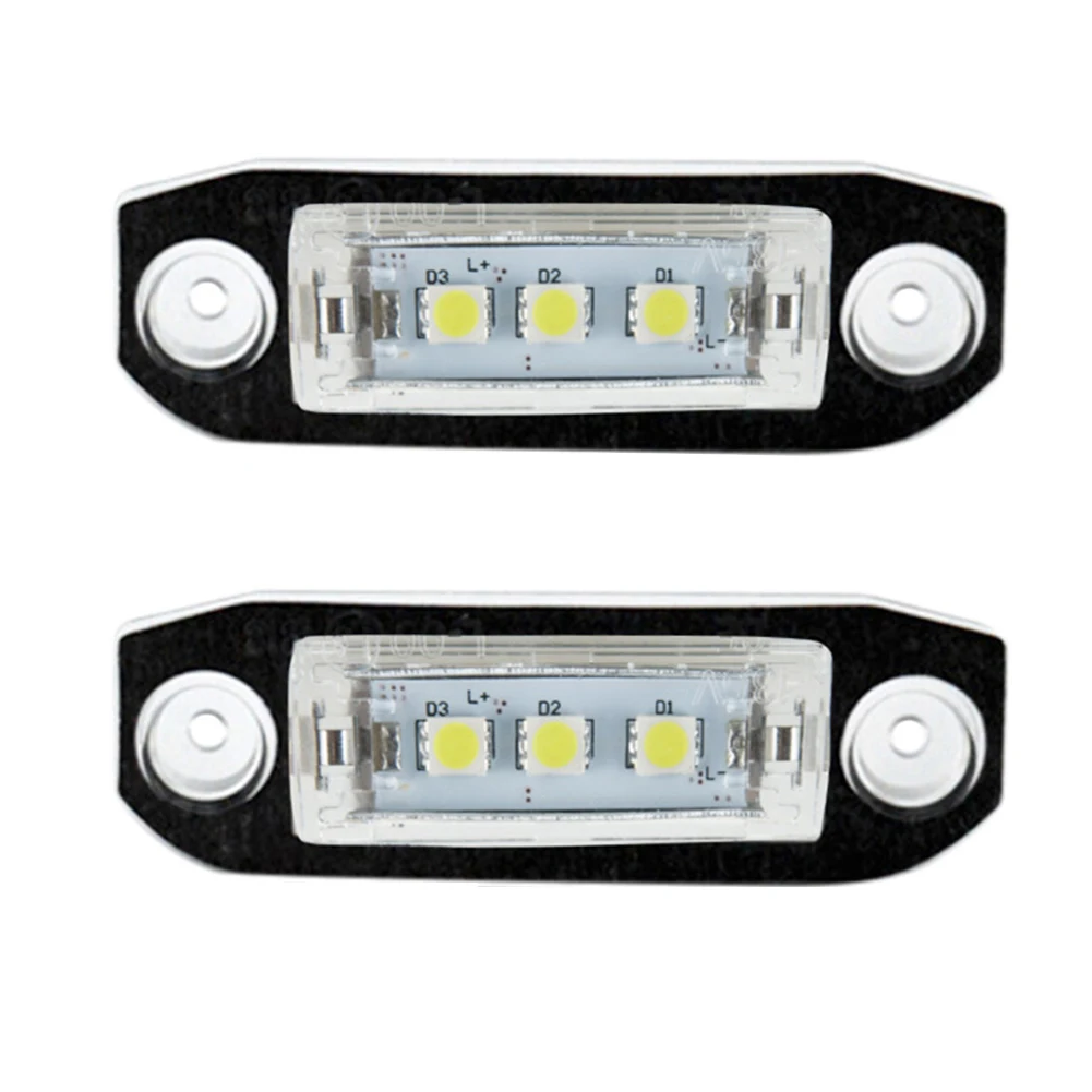 

2Pcs Canbus LED License Plate Light for Volvo S80 XC90 S40 V60 XC60 S60 C70 XC70 V70 White Car-Styling Number Lamp