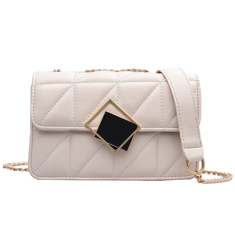 

Lattice Flap Crossbody bag 2020 Fashion New High quality PU leather Women's Designer Handbag Chain Shoulder Messenger Bag