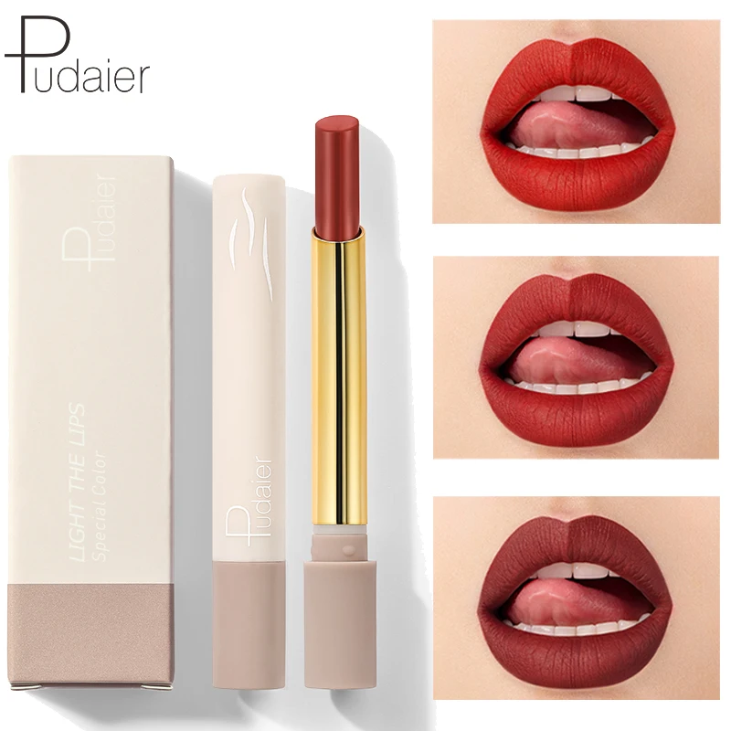 Новинка Pudaier 16 цветов дымовая губная помада бархатная матовая мягкая увлажняющая