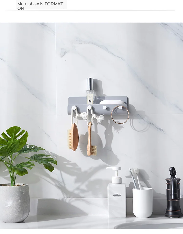 Стеллаж для хранения крючок входной двери Подвесной Настенный клей без