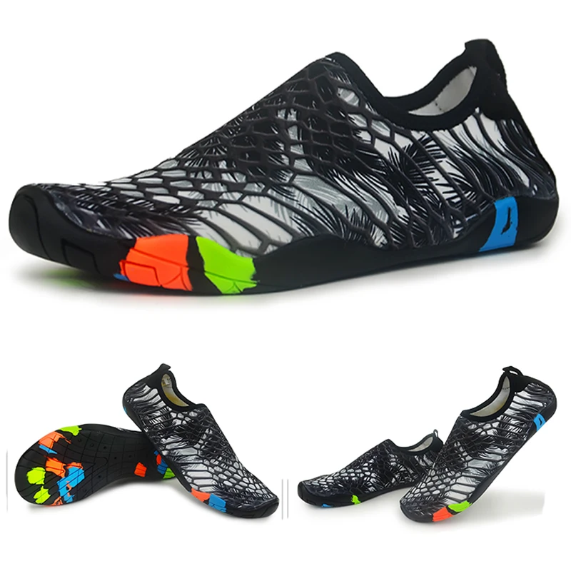 

2021Outdoor Unisex Water Sneakers Couple Summer Beach Aqua Wading Shoes Swimming Fishing Diving Skin Paste Soft Shoes