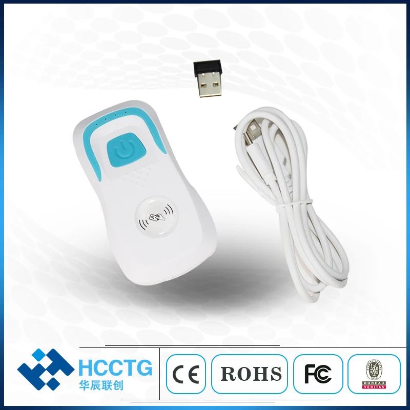 Портативный сканер штрих-кода Bluetooth + 2 4G считыватель смарт-карт (HR58) | Компьютеры и
