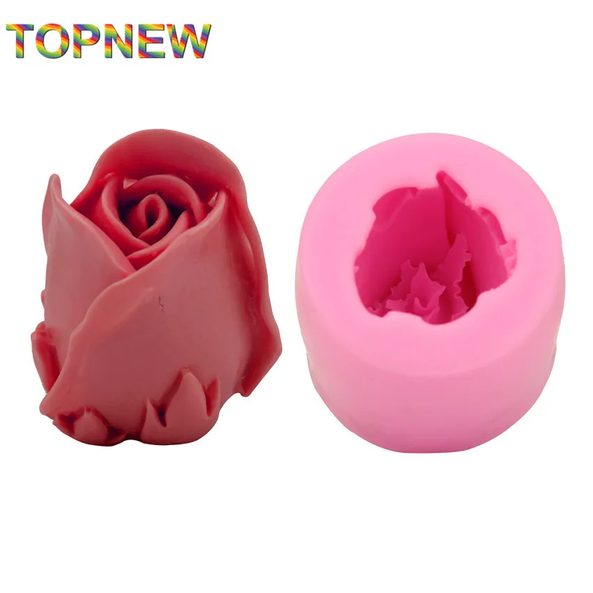 3D Rose Shape Cake Silicone Moulds Fondant Silicone Chocolate Molds  Pastry Tools Bakeware Jello Jelly Sugar Molds C1724