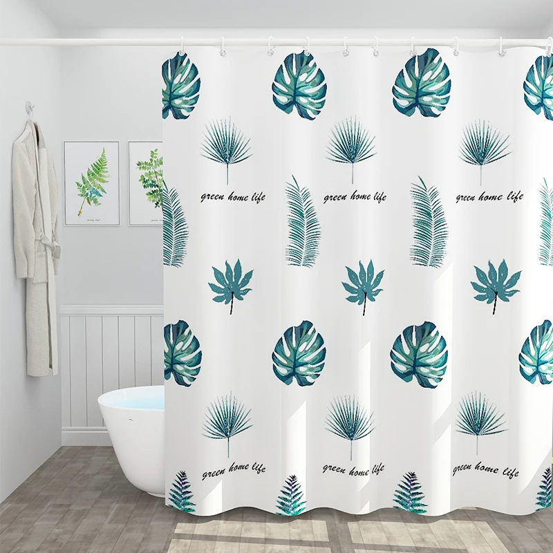 

Fashion Nordic Shower Curtain Waterproof Thick Elegant Washable Shower Curtain Partition Douchegordijn Bathroom Products DF50YL