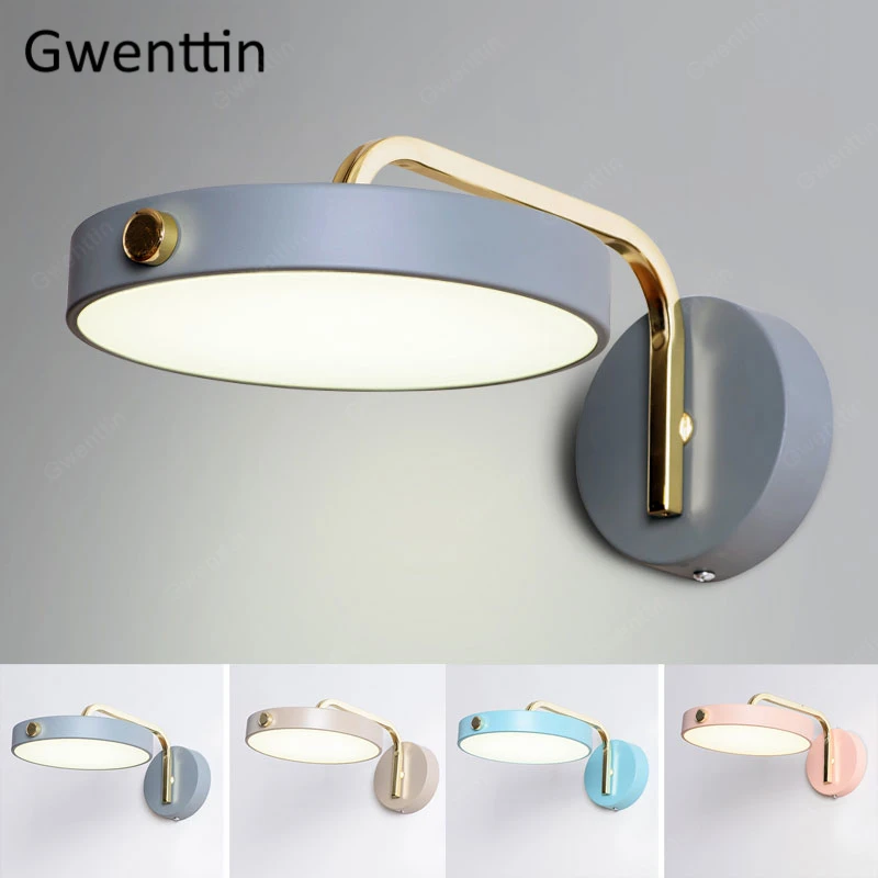 Скандинавский дизайн железные настенные светильники современный настенный