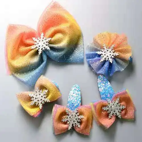 

H004 Lovely girl, Princess, beautiful hair clip five-piece gift set