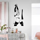 Сексуальная горячая девушка женщина стикер стены домашний декор отель спальня украшения искусство росписи стены виниловая наклейка OV216