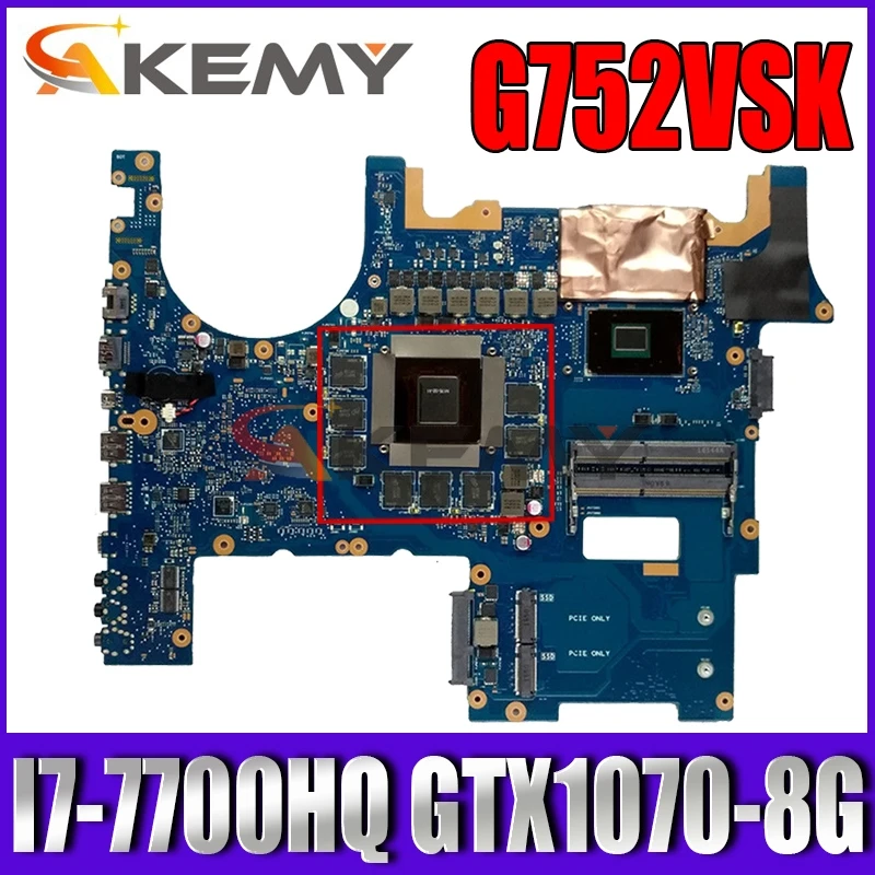 Материнская плата Akemy G752VSK для ноутбука ASUS ROG оригинальная материнская CM236 I7-7700HQ | Материнские платы для ноутбуков -1005003434307847