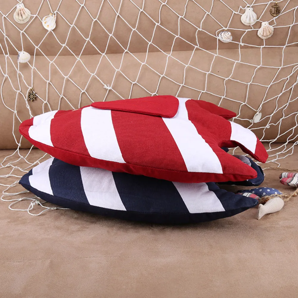 

1Pc Tropical Fish Shaped Pillow Cushion Sofe Cotton Home Cushion Kids Gift