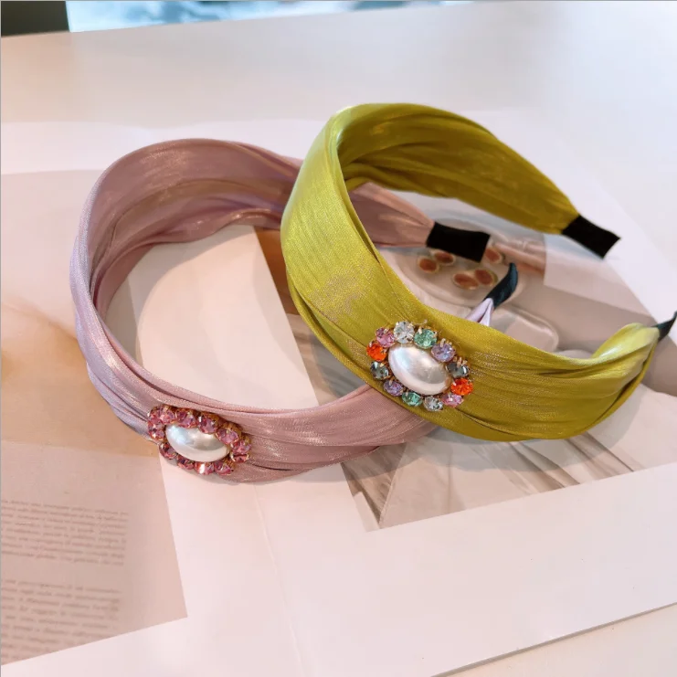 

hairbands 2021 new early spring fold fairy sweet cute sweet lady small fresh retro rhinestone star headbands