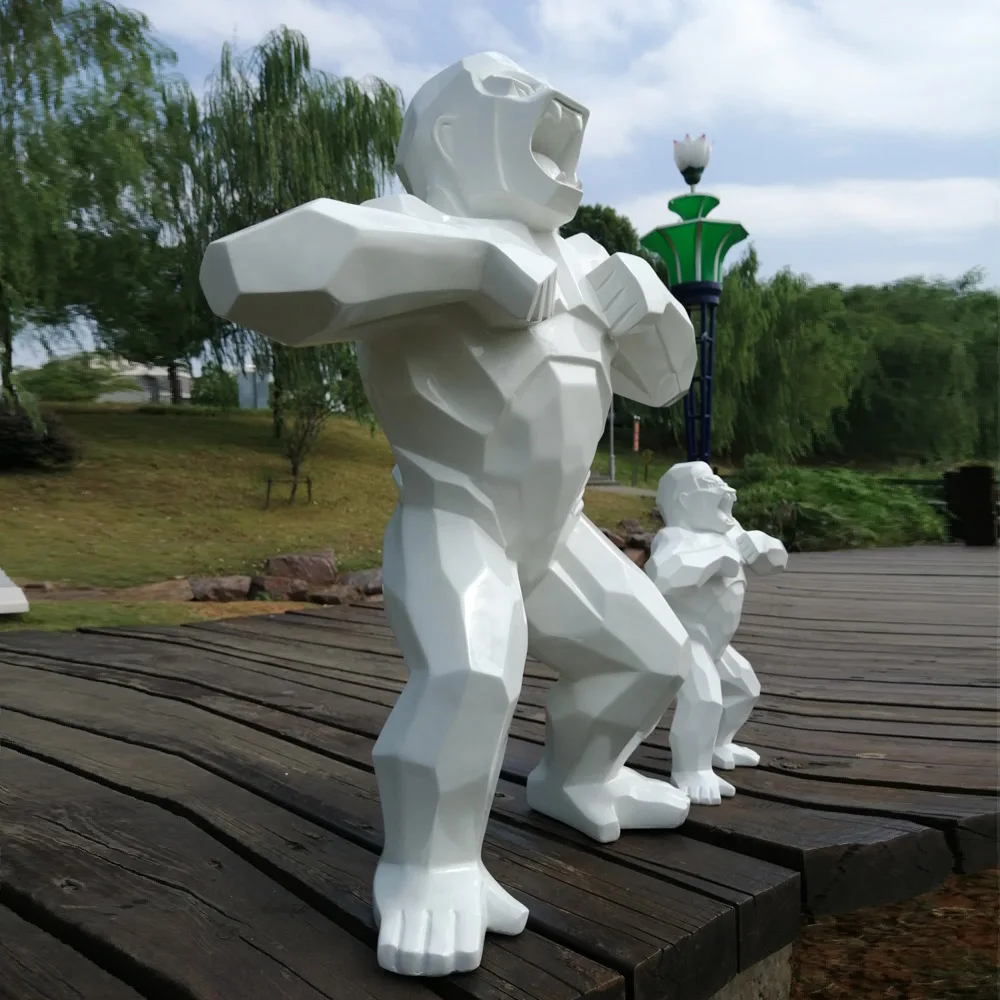 Скульптура в виде обезьяны гориллы 80 см 32 дюйма|Статуэтки и миниатюры| |