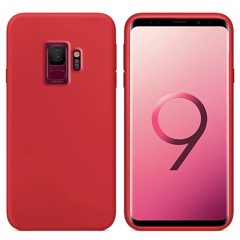 Роскошный жидкий силиконовый чехол для samsung Galaxy S9 G9600 мягкий сотового телефона |