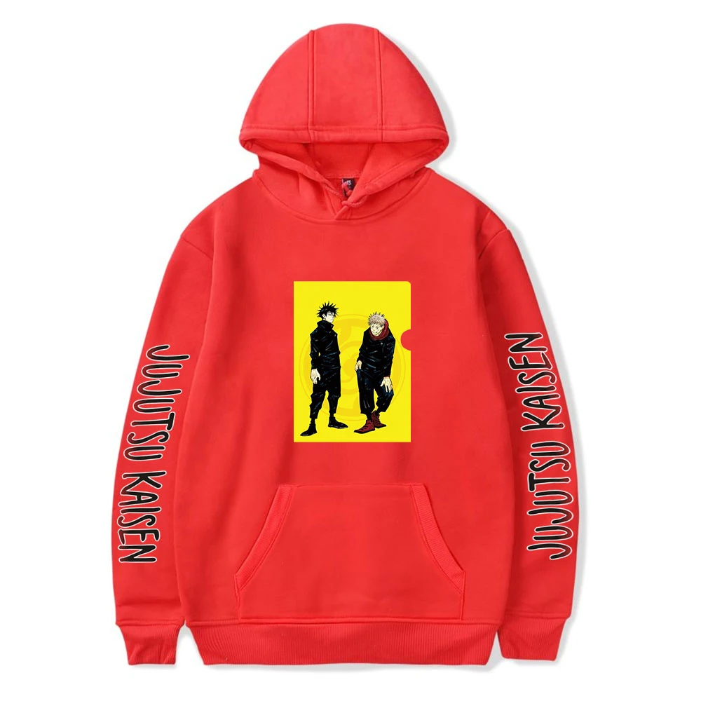 

Men Women Sweatshirts Jujutsu Kaisen Hoodies Men Hooded Anime Hoody Hip Hop Clothes Unisex Oversized Clothes Autumn Winter