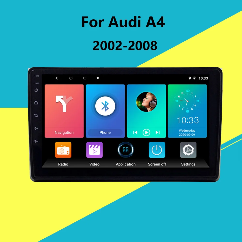 Для Audi A4 B6 S4 RS4 B7 SEAT Exeo 2002 2008 2 Din Android автомобильный GPS Стерео Радио мультимедийный