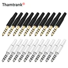 10 шт. белый и черный 3,5 мм, стереогарнитура 4 полюса 3 полюса 3,5 аудиоразъем адаптера для Iphone новый выход 2,5 мм