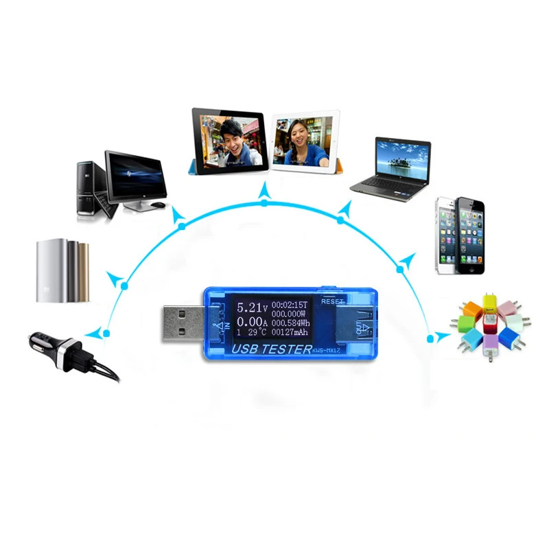 Тестер емкости USB 8 в 1 QC2.0 3 0 4 30 измеритель напряжения тока вольтметр амперметр