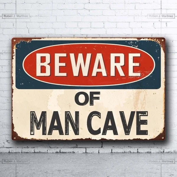 

Retro tin paintings Beware of n Cave Retro Vintage Tin Sign Bar Pub Home Metal Poster Wall Art Decor