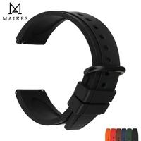 new design rubber watch band brown soft sport watchband 20mm 22mm 24mm diving waterproof watch belt wrist strap for men women