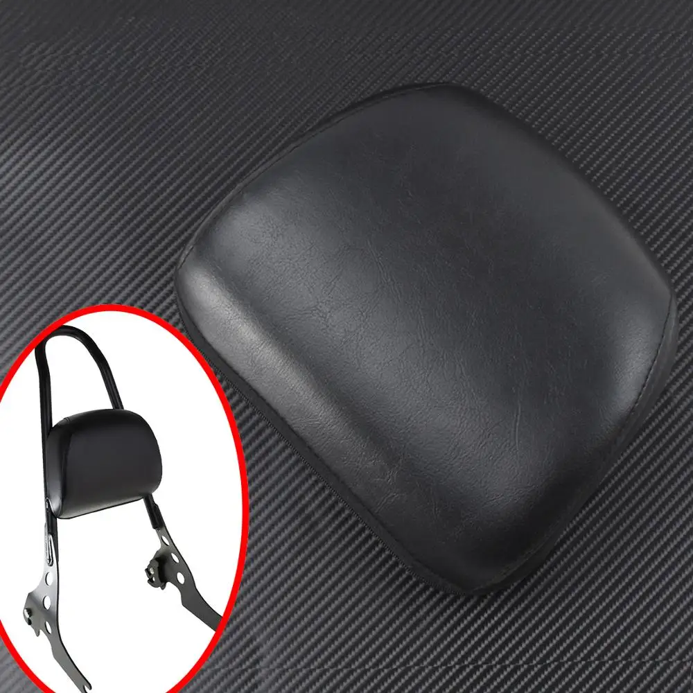 Мотоциклетная спинка Подушка для пассажира Sissy бар черный Harley Sportster XL883 1200 48 2004-2016