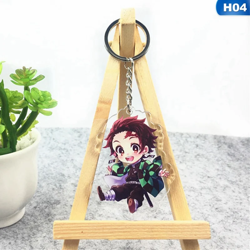 KEY4307H04 Аниме демон убийца: Kimetsu no Yaiba акриловый брелок для ключей Косплей Аниме Подарки - Цвет: KEY4307H04