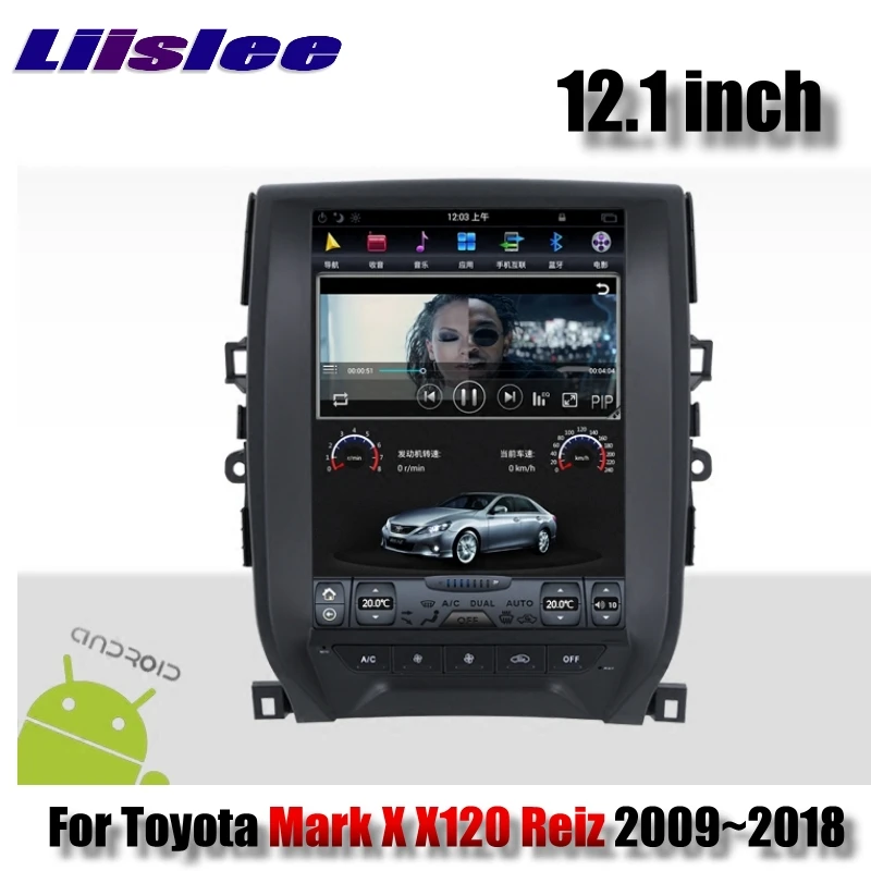 Для Toyota Mark X X120 Reiz 2009 ~ 2018 2G RAM LiisLee Автомобильный мультимедийный GPS WIFI Аудио Стерео