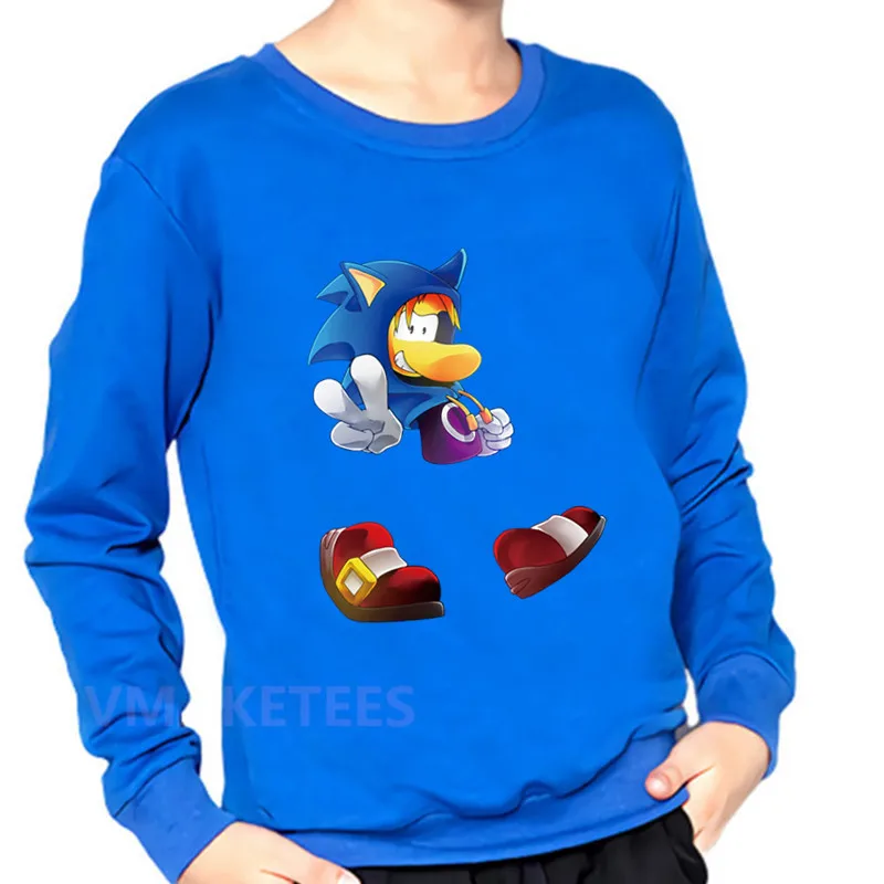 Детские толстовки с принтом «Rayman Legends Adventure» хлопковая толстовка для мальчиков и девочек детские осенние Топы, забавная одежда для малышей KYT5204